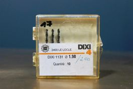 3x Bohrer VHM Dixi 1131, 1,98mm Durchmes