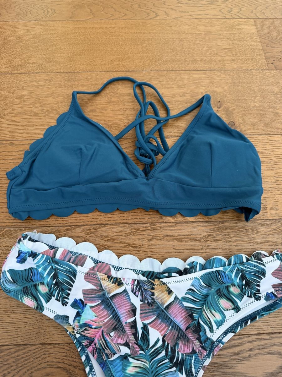 Costumi da bagno & Bikini: Sommerlicher Bikini, Gr. M, mit tropischem Muster – Nuovo (secondo la descrizione) da Bassersdorf venduto da Sandy456 2