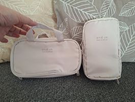 2 pouches/Travel cosmetic bags/Reis Necessaire/New!