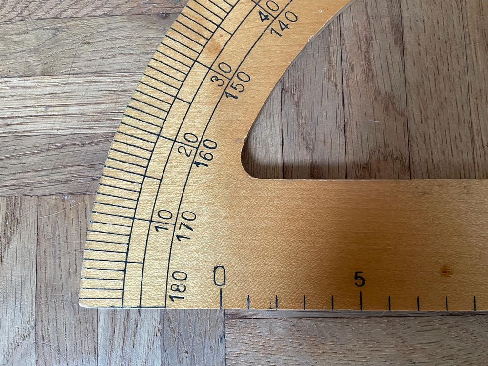 TopHomer Gehrungssäge Winkelmesser 360° - Faltbar, Aus Kunststoff Für Präzise Holz- & Heimwerkermessungen