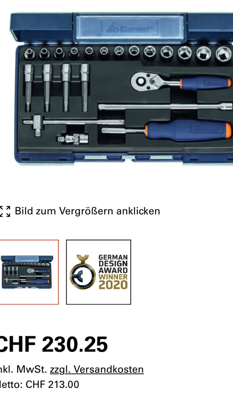 Tutti gli attrezzi: Stecknusssatz 1/4 Zoll Ratschenset – Nuovo e nell'imballaggio originale da Hittnau venduto da Oracel 2