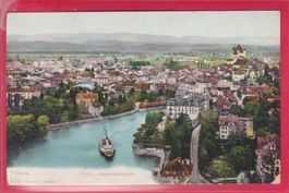 THUN - GENERALANSICHT, 8.2.1908, FELDPOST