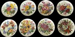 8 limitierte Sammlerteller von  Ursula Band „Blumenträume“