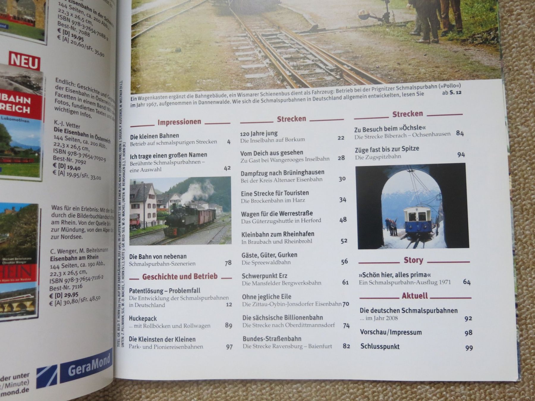 Riviste & Magazine: Bahn EXTRA 3/2008 Schmalspurbahnen Deutschland – Usato da Birsfelden venduto da myshop 1