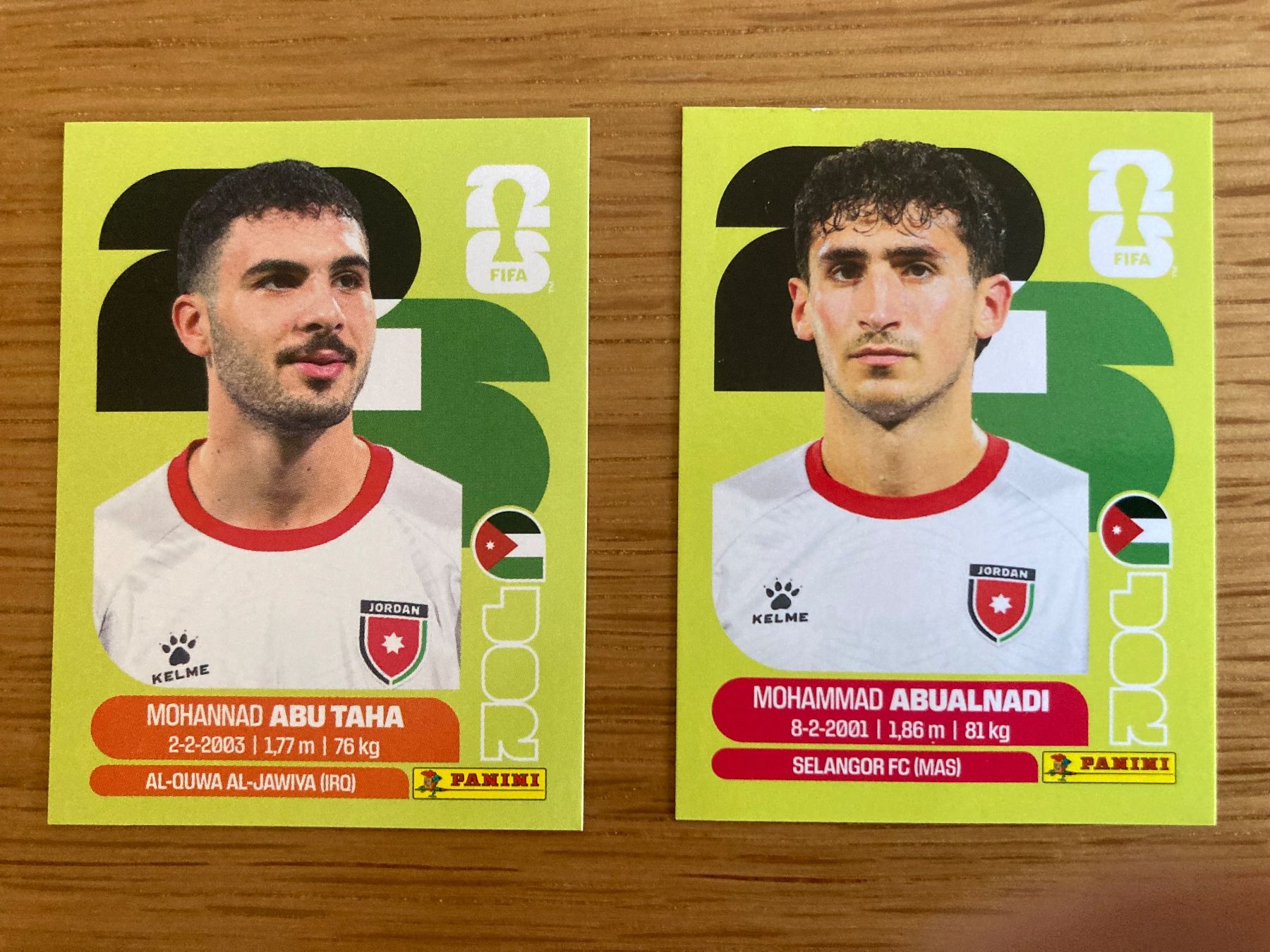 Panini Sammelbilder & Trading cards: WM Sticker JOR 8, 12 – Neu (gemäss Beschreibung) aus Winterthur von Whitefish