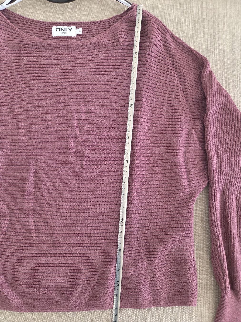 Only Pullover & Sweatshirts: Moderner Burgunder Knit-Sweater, Grösse S – Gebraucht aus Luzern von lso_ht7n 1