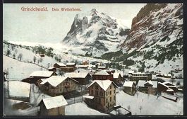 Grindelwald, Teilansicht mit Wetterhorn