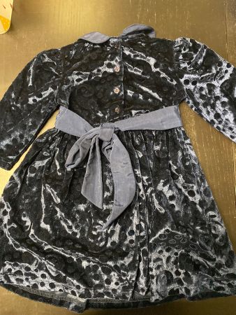 Festliches dunkelblaues Kinder Kleid Gr. 86