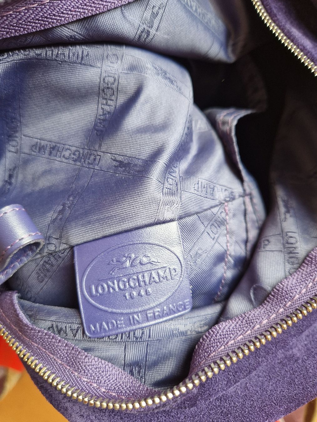 Longchamp Borse da donna: Longchamp Tasche Leder violett – Usato da Lichtensteig venduto da Cocabana_16 5