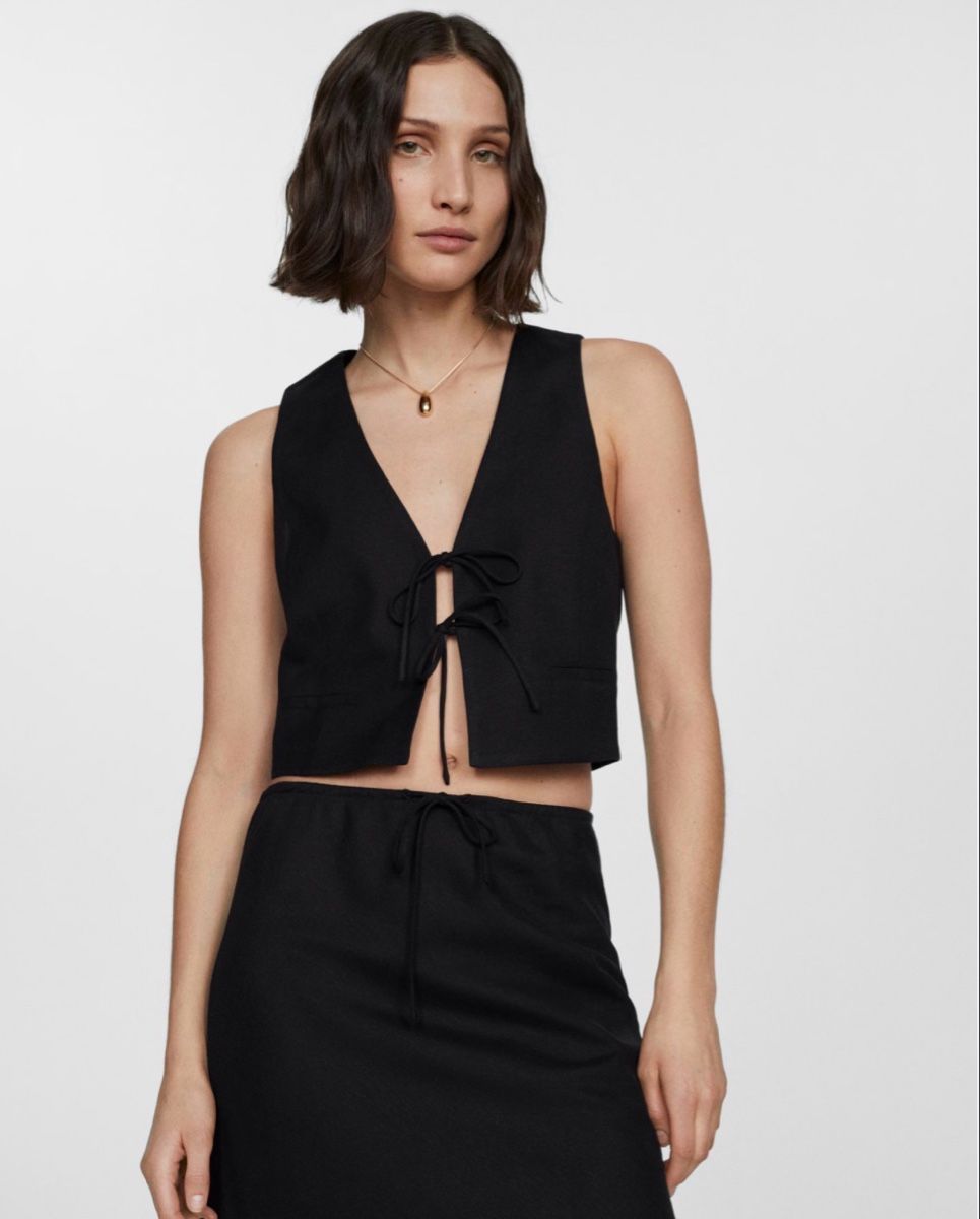 Mango Top: Mango vest with tie closure (M) – Usato da Zürich venduto da nat_2gj5