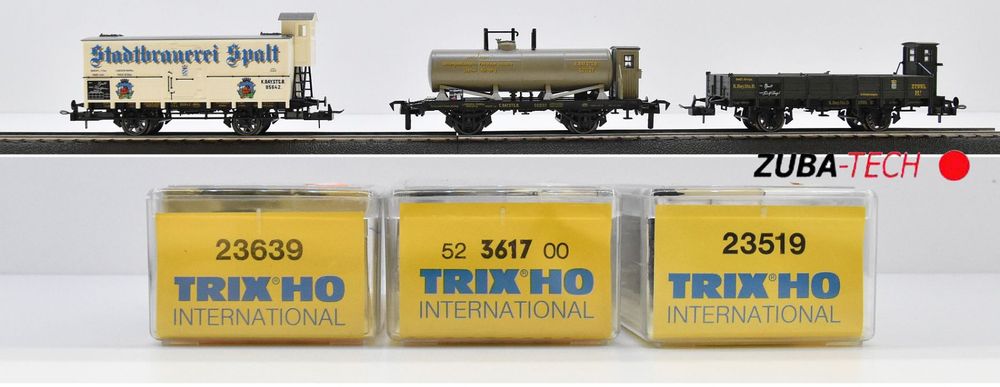 3x Trix Güterwagen K.Bay.Sts.B. H0 GS mit OVP | Kaufen auf Ricardo
