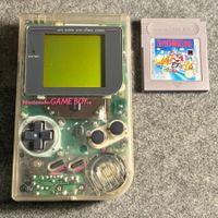 Gameboy Classic Transparent Konsole + Super Mario Land