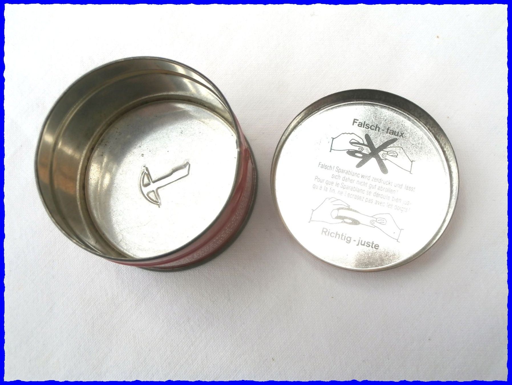 Barattoli: alte Blechdose "SPARABLANC" 2.5 cm - Laboratoires Sauter SA – Usato da Worblaufen venduto da Re_mo81 5