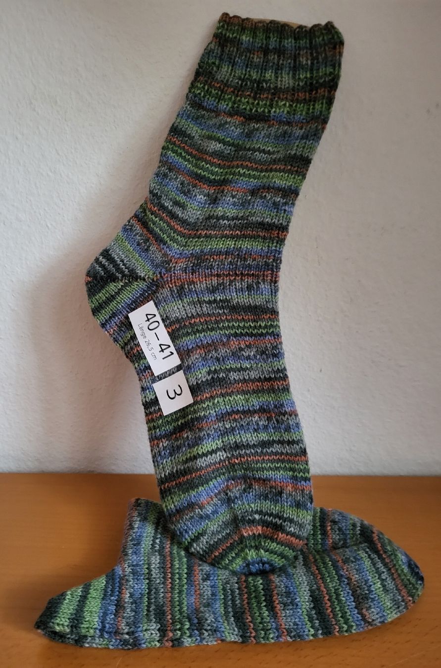 Calze: Socken 40-41 handgestrickt Nr.3  – Nuovo e nell'imballaggio originale da Winterthur venduto da Baer49