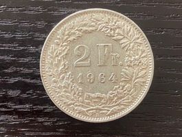 1 x 2 Franken Schweiz 1964 – zirkuliert