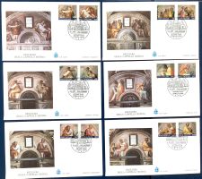1991 Vatican FDC Satz Sixtinische Kapelle Mi- 1023-1034