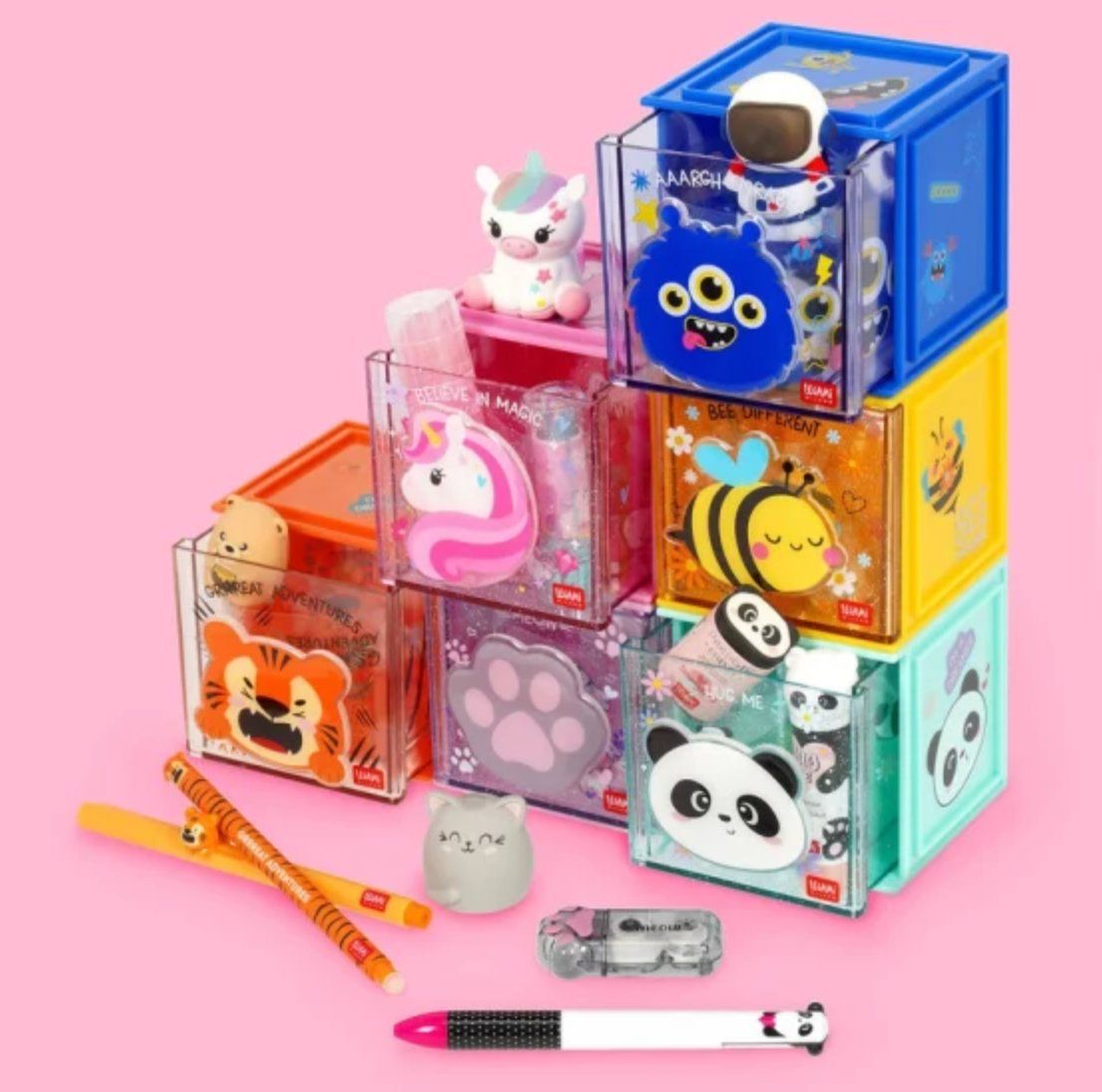 Legami Stifte & Marker: NEW LEGAMI - BOÎTE EMPILABLE DE BUREAU - PANDA – Neu und originalverpackt aus Châtelaine von suisseshopping 5