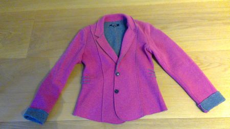 Strick Blazer, Pink-rosafarben