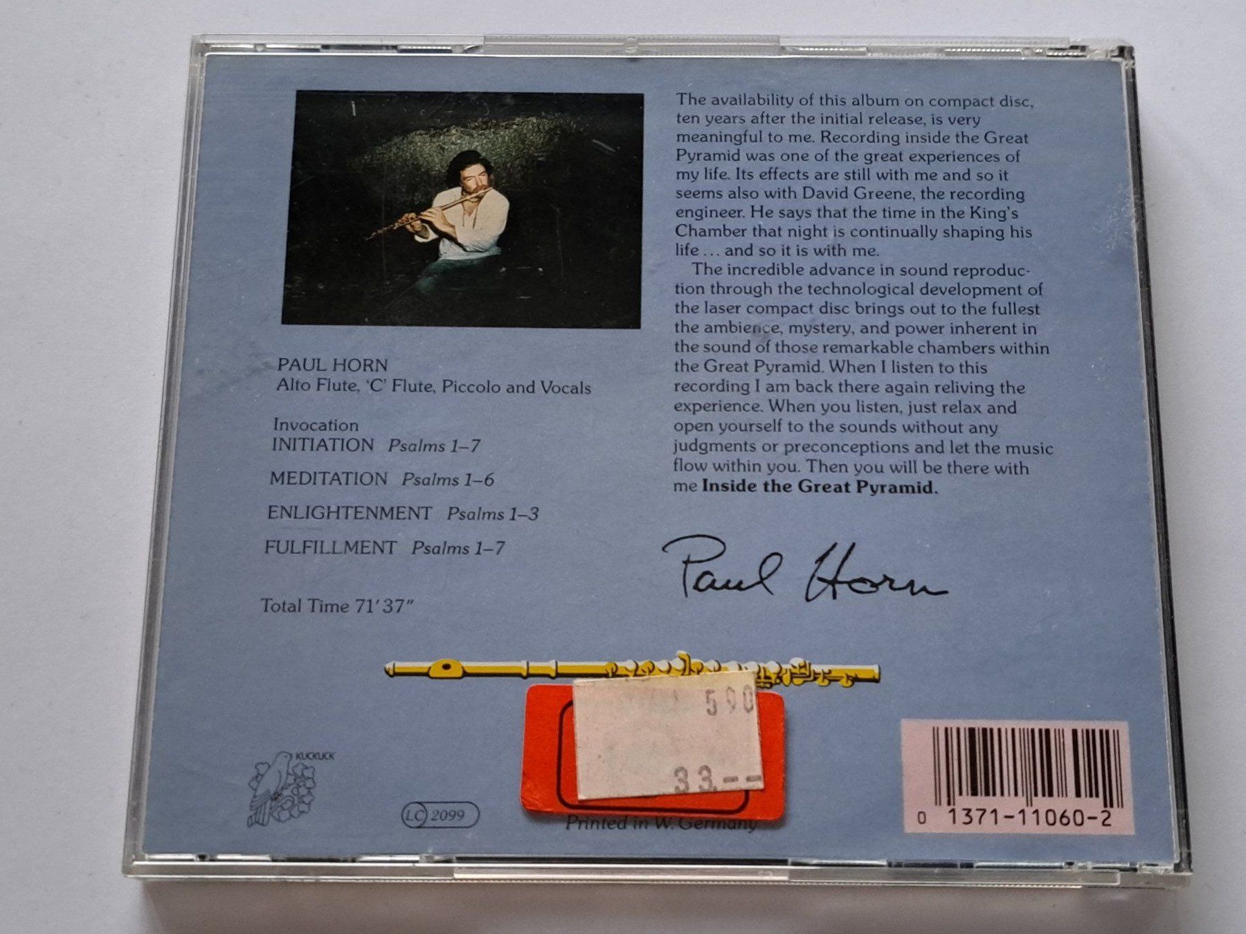 CDs: CD Paul Horn - Inside the great pyramide  – Gebraucht aus Pully von bro_n52j 1