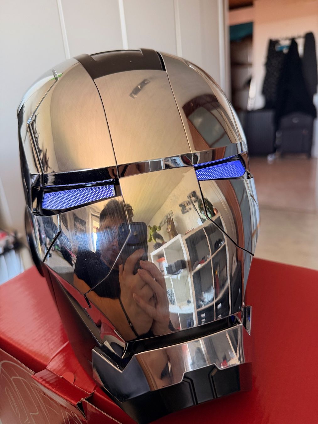 Caschi & visiere: Iron Man War Machine 1:1 Grösse Helm mit Sprachsteuerung – Nuovo (secondo la descrizione) da Lohn-Ammannsegg venduto da JarvisSystem2.0 2