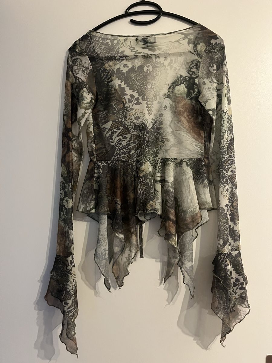 Camicette: Mesh-Top mit schönem Muster XS – Nuovo (secondo la descrizione) da Solothurn venduto da mjt_6yvh 3