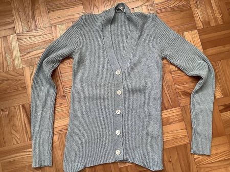 Jaquette en merinos bleu gr. S