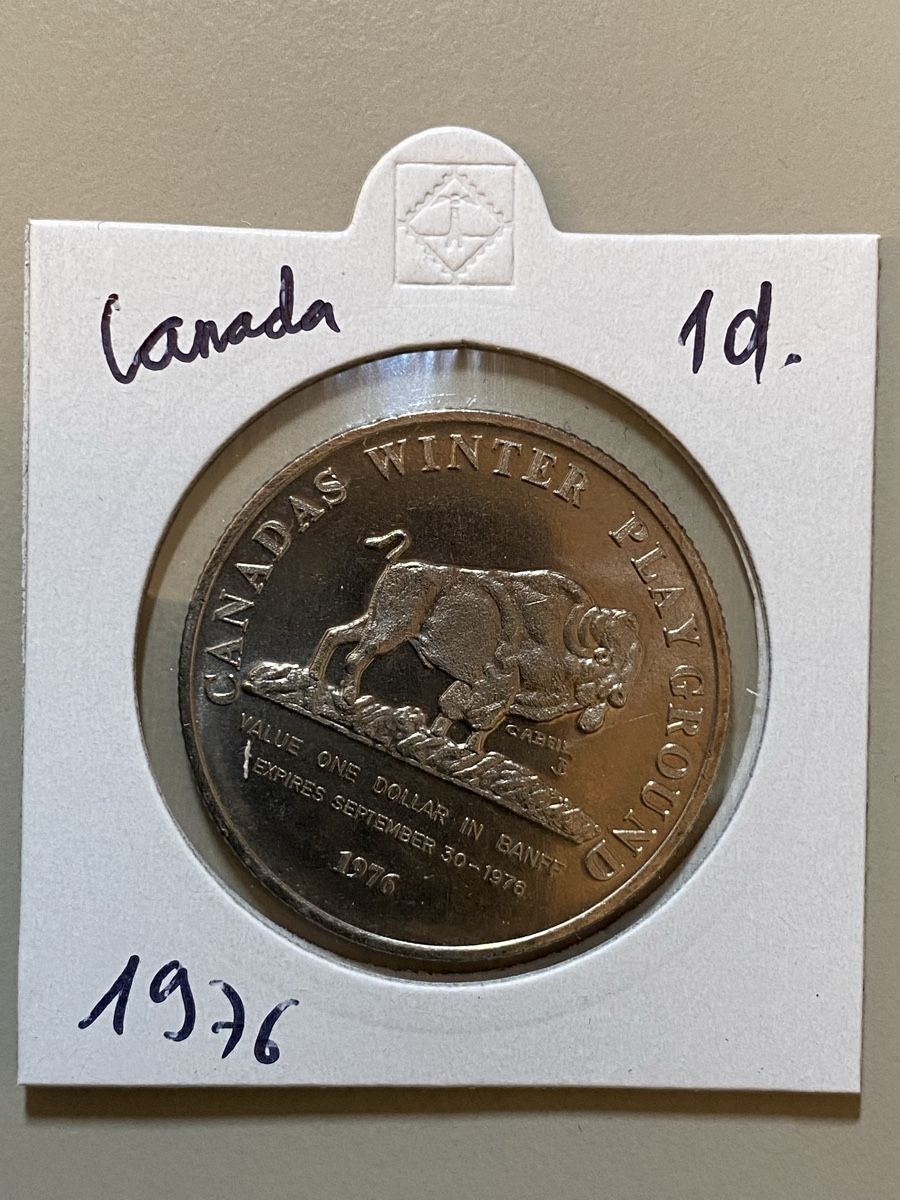 Alle Münzen: Canada - 1 dollar - 1976 - Indian Days – Gebraucht aus Payerne von Mike1682