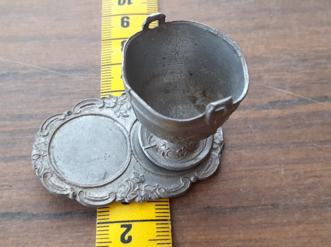 Statuette: Kelch + Tablar sakrales Objekt Zinn – Usato da Mörschwil venduto da antiksalon 7