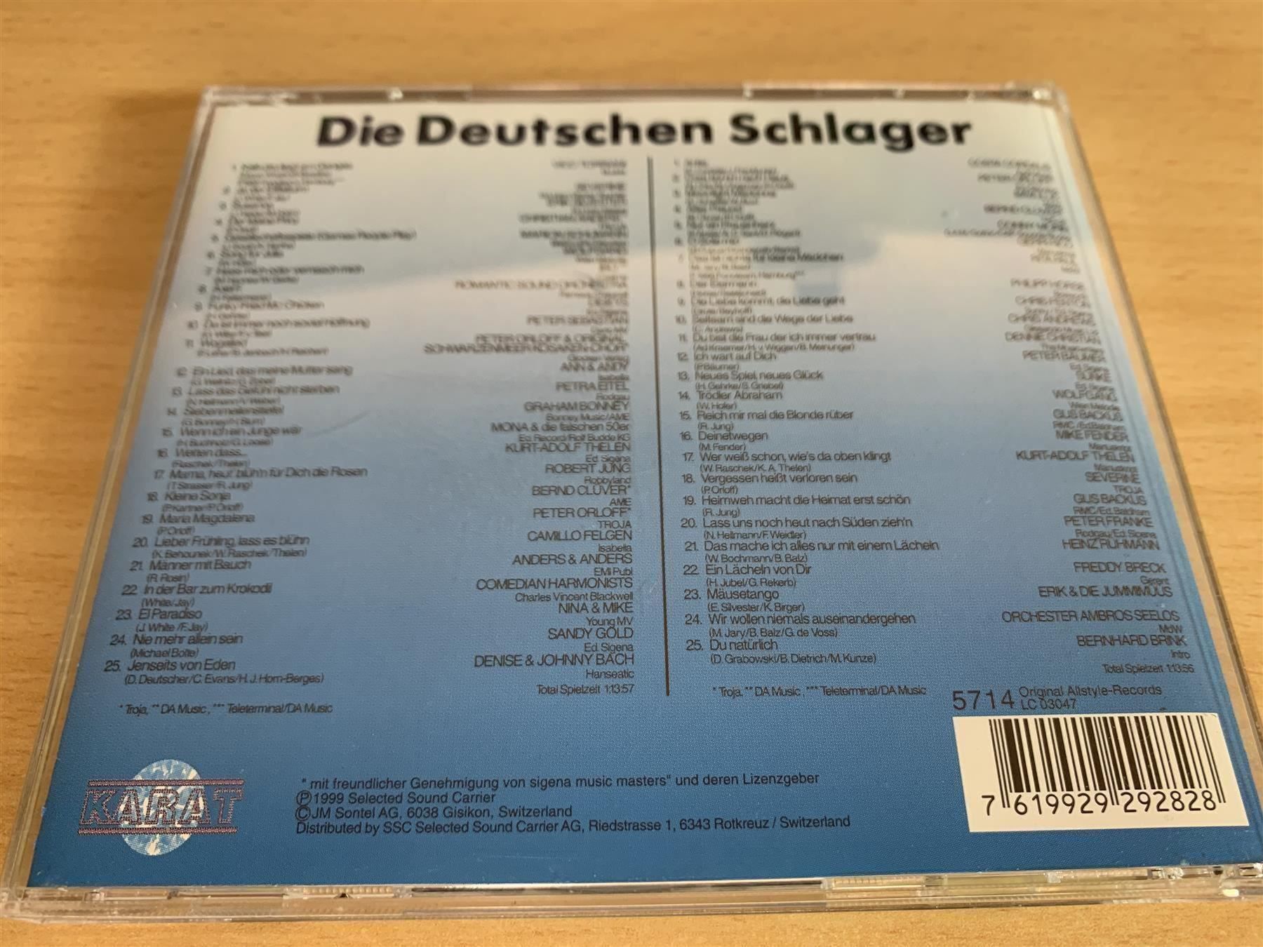 CD: 50 Die Deutschen Schlager - 2 CD – Usato da Rikon im Tösstal venduto da Alpenmutz 1