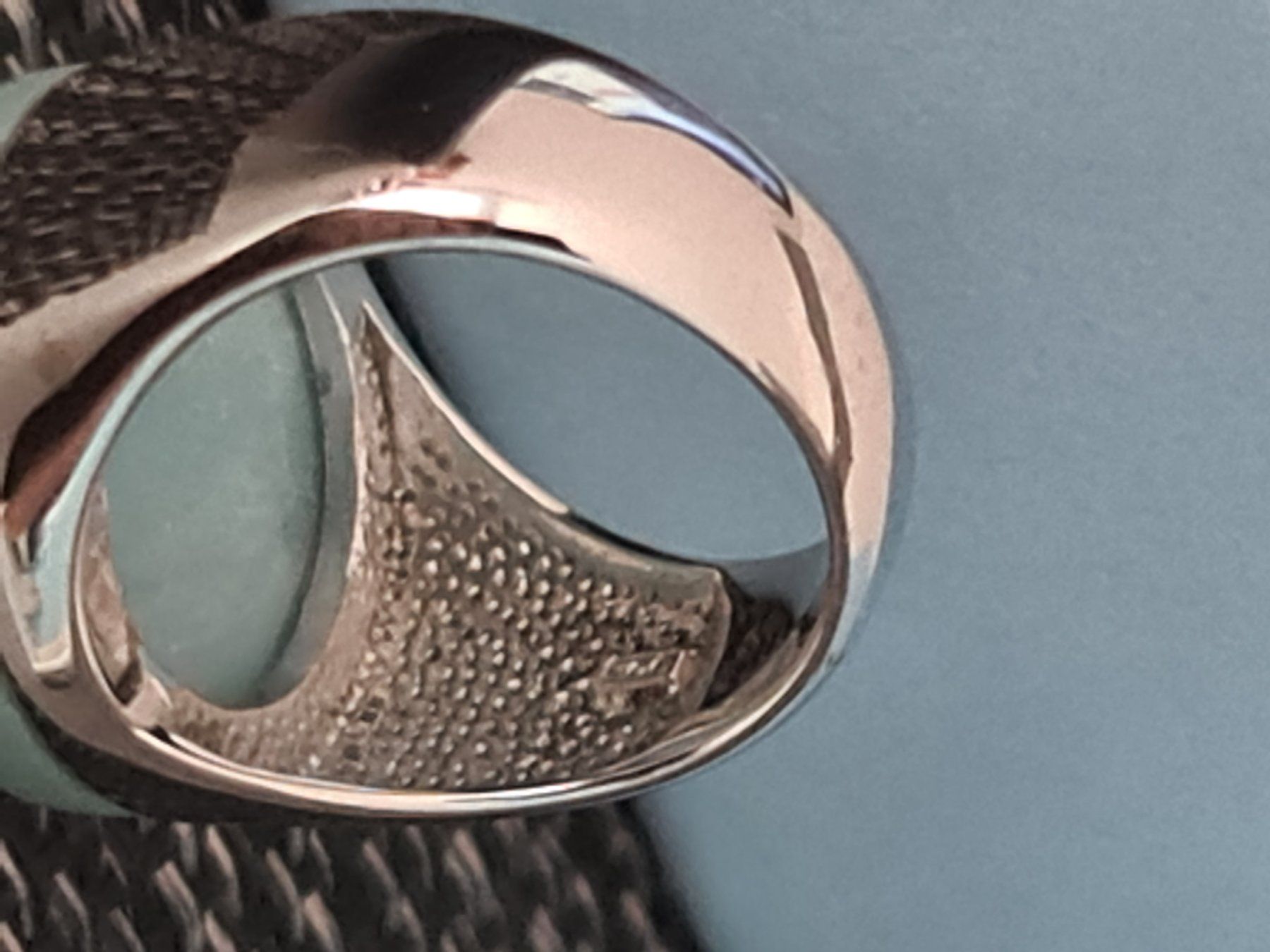 Anelli: YV Silber Ring Halbedelstein Türkis eingefasst in silber – Nuovo (secondo la descrizione) da Münchenbuchsee venduto da babilibern 7