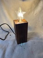 Tischlampe Holz Deko LED 230V