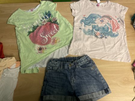Sommer Set Migros Mädchen Gr. 140: T-Shirts & Shorts Jeans
