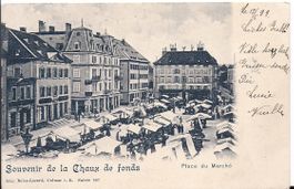 LA CHAUX - de - FONDS, la place du marché