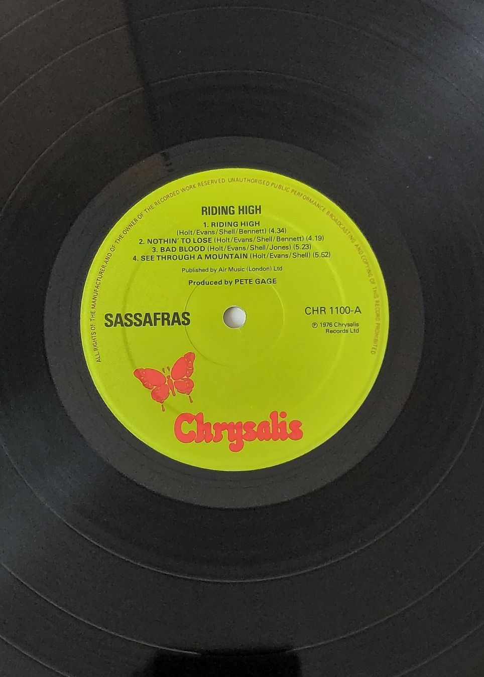 Dischi in vinile: LP - SASSAFRAS - RIDING HIGH – Usato da Steckborn venduto da Quo7 1