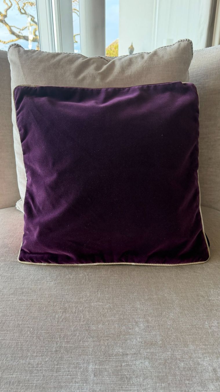 Cuscini: 10 Kissenhüllen 45x45cm mit Käderumrandung – Usato da Jona venduto da HBD-Home 1