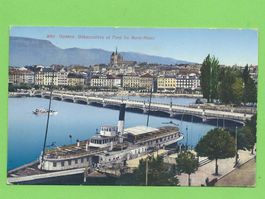 Genève, Débarcadère et Pont du Mont-Blanc
