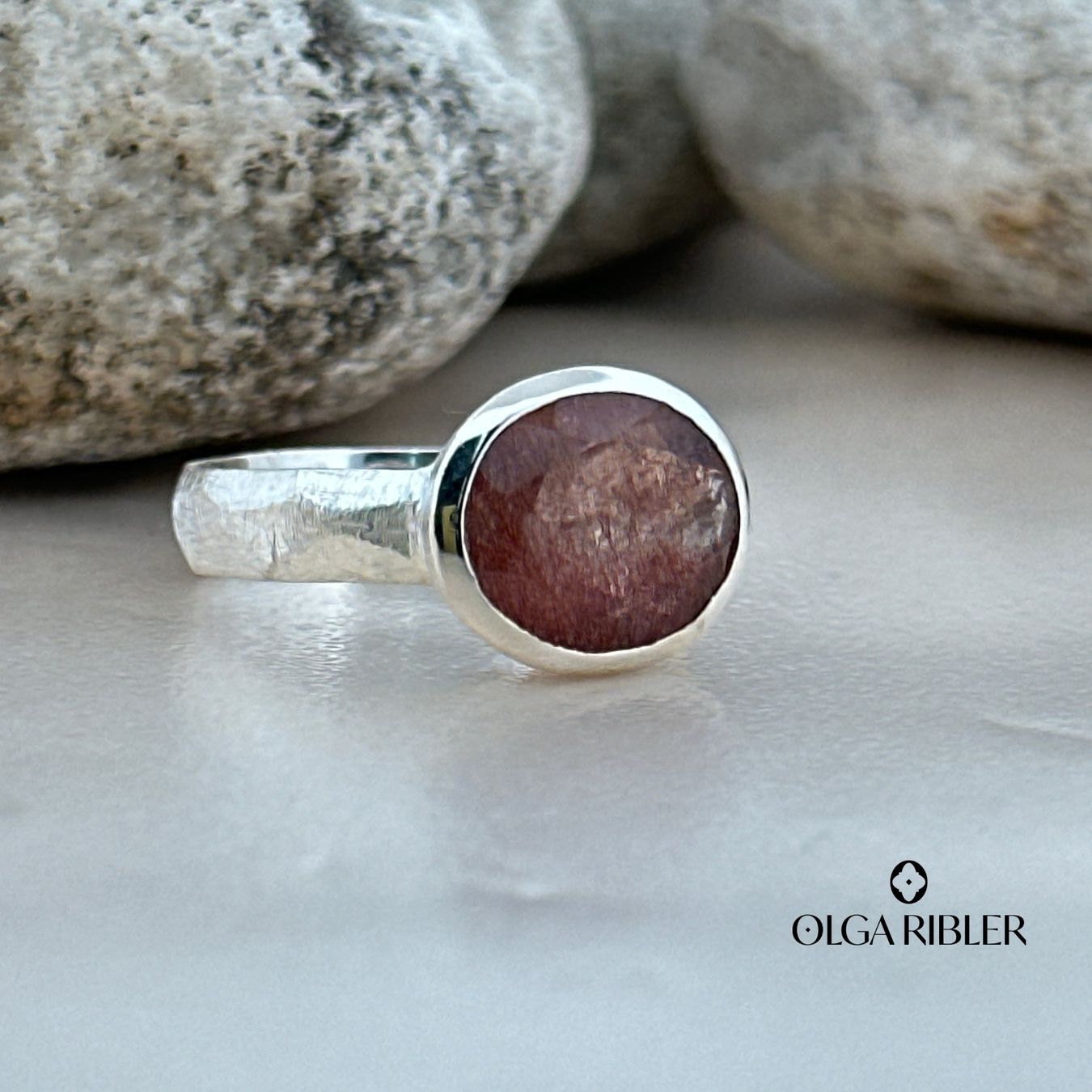 Olga Ribler Anelli: Quarz Ring Sterling Silber matt Ringgrösse 54 – Nuovo (secondo la descrizione) da Luzern venduto da byolgaribleroutlet 4