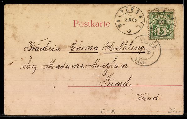 Cartes postales: AK Epsach, Gruppe vor einem Wohnhaus – D'occasion à Berlin par bartko-reher 1