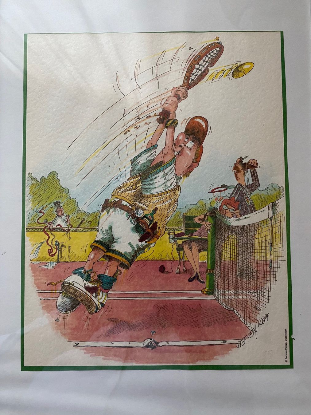 Foto & Immagini: Tennis Karikatur by Steffen Köpf "BACKHAND" – Usato da Bern venduto da Pfupfi0 2