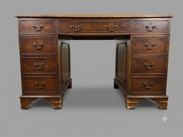 Bureau anglais à caissons, Style Georgien, Chippendale