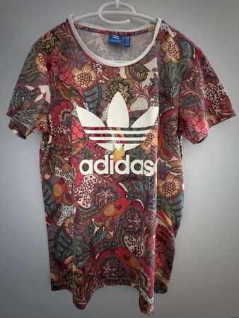 Adidas T-Shirt, Gr. XS, bunt gemustert, Top Zustand! (52)