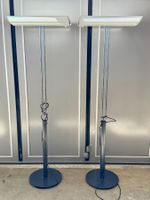 Stehleuchte Stehlampe Bürolampe grau Designer Lampe (Max 2 )