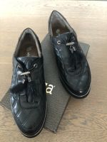 Mokassins schwarz Leder Xsa Gr. 39