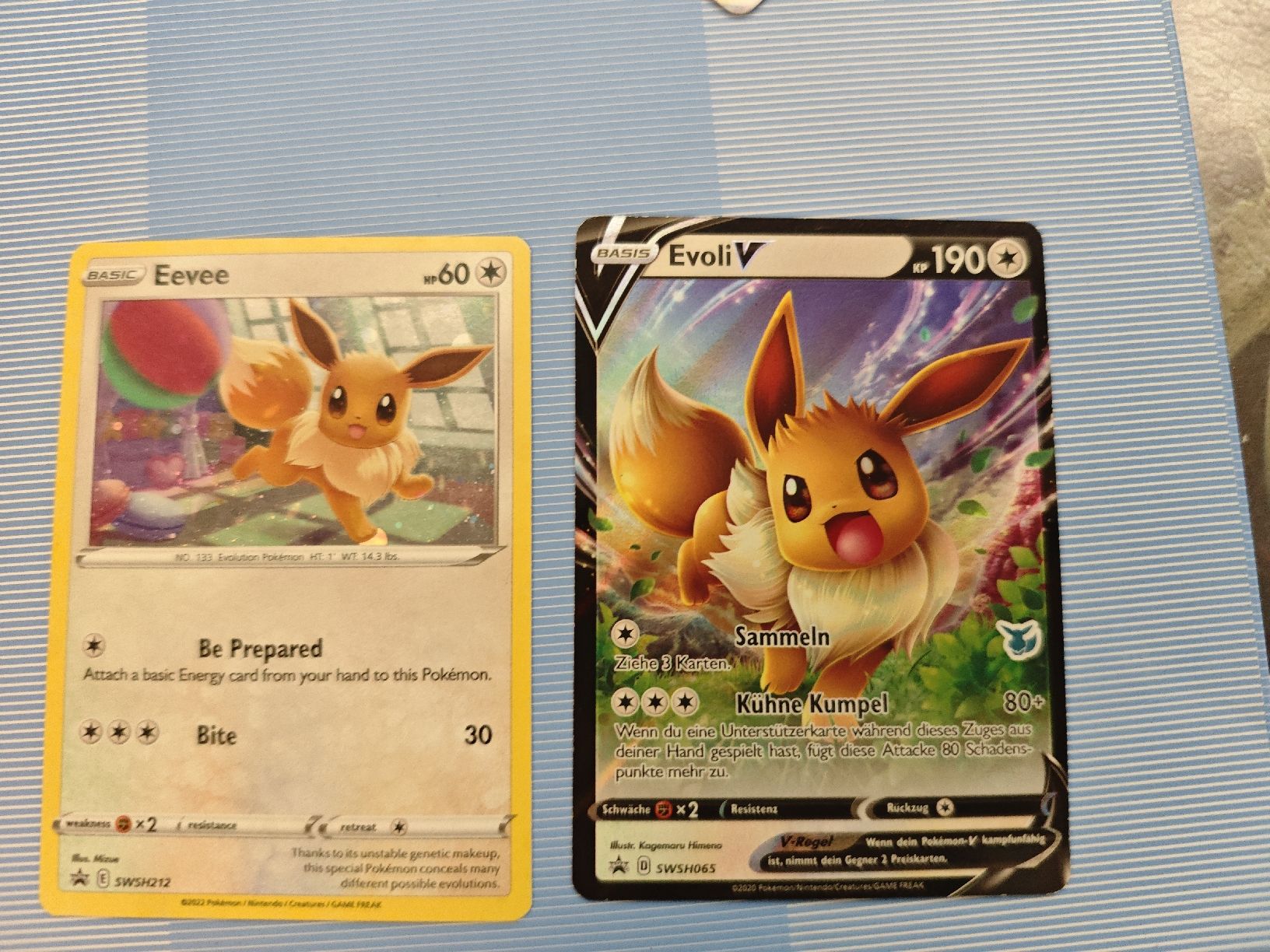 Cartes: Pokémon Eevee V Card Set English Basic V Used – Neuf (Voir description) à Uster par vtosevski