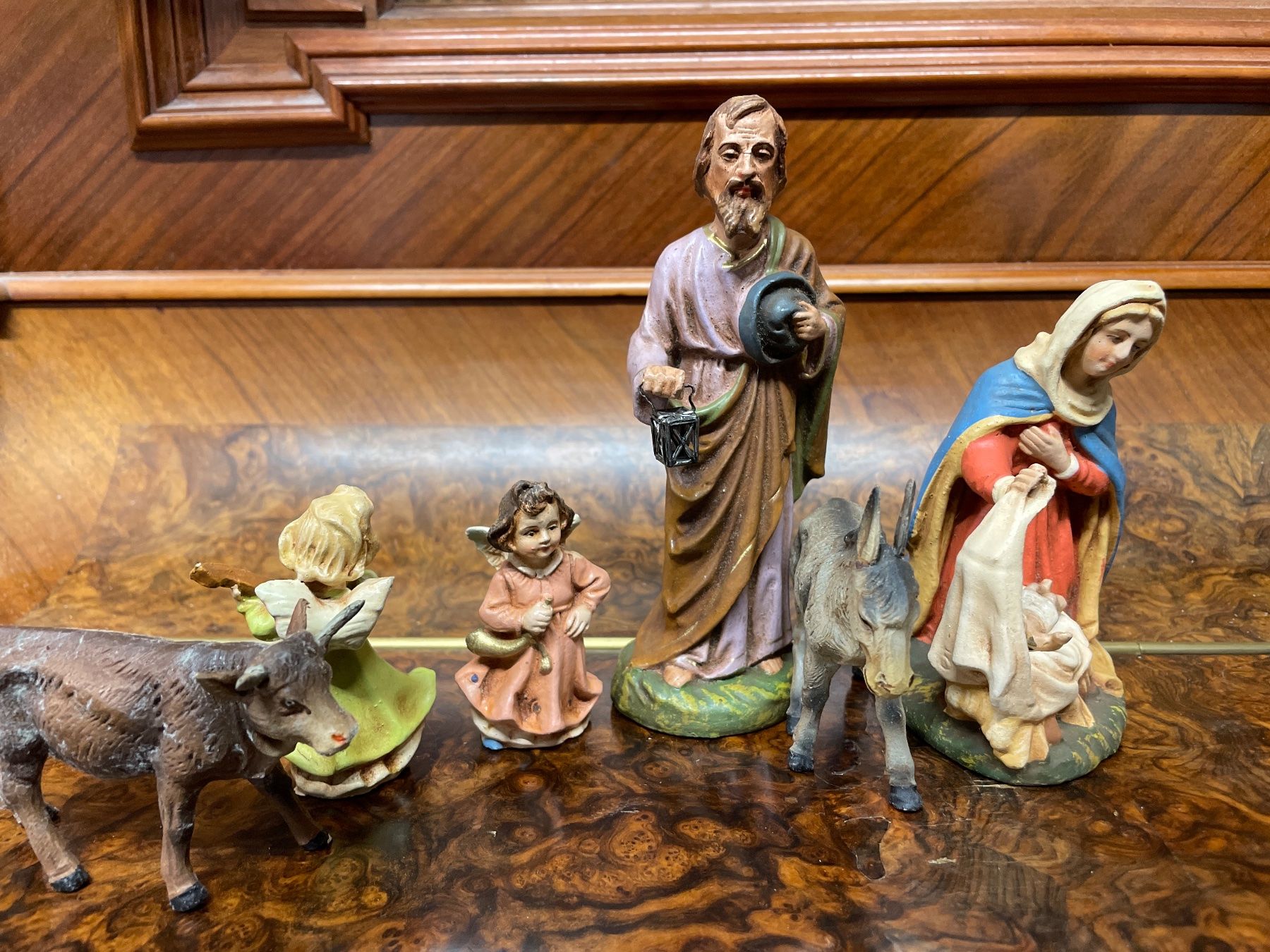 Statuette: 22 Stück Vintage Krippenfiguren Set Gips – Usato da Frasnacht venduto da GracyStore 1