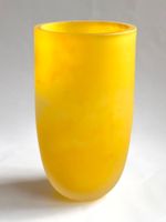DEKO SATINGLAS VASE*1970er****