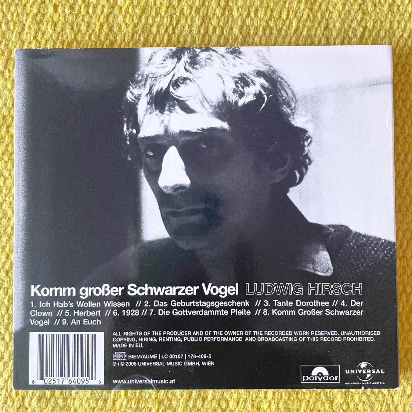CDs: LUDWIG HIRSCH-KOMM GROSSER SCHWARZER VOGEL (DIGIPACK) – Gebraucht aus Rorschacherberg von CD-Roli 1