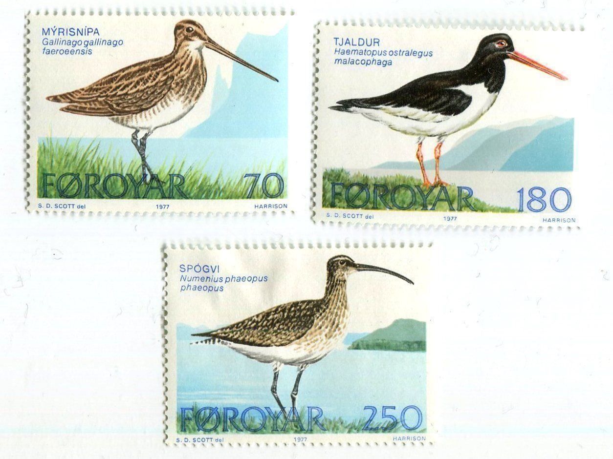 Alle Briefmarken: Briefmarken "Vögel". Färöer. – Neu und originalverpackt aus Basel von Butsch5