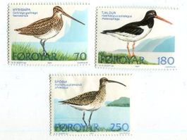 Briefmarken "Vögel". Färöer.