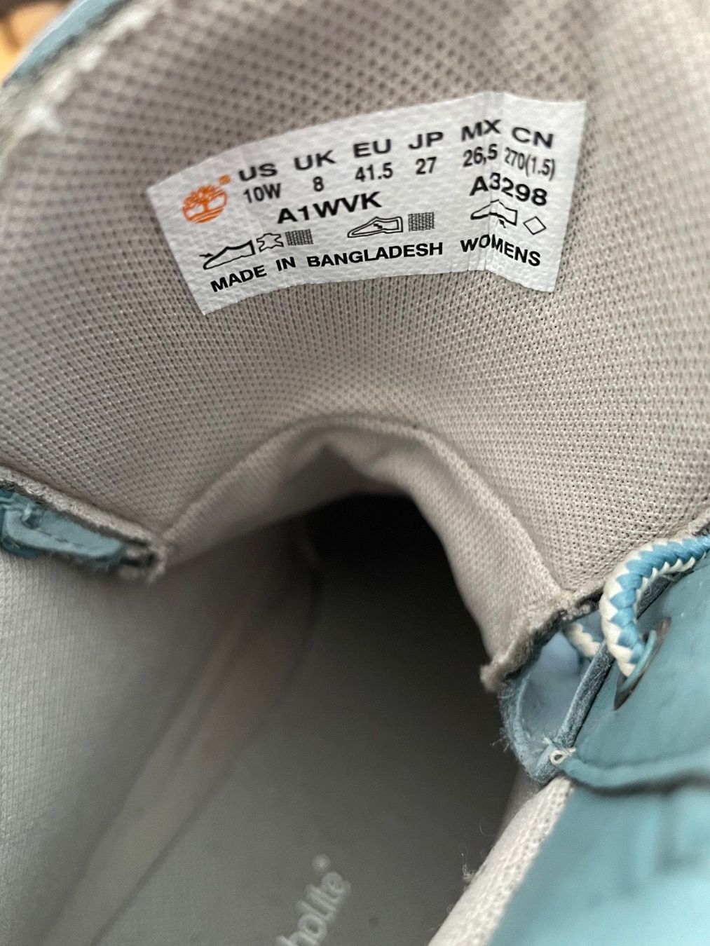Timberland Scarpe da donna: Light blue Timberland boots size 41.5 – Nuovo (secondo la descrizione) da Horgen venduto da kay_5xnb 5